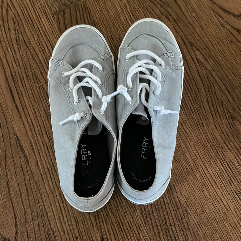 gray Sperrys